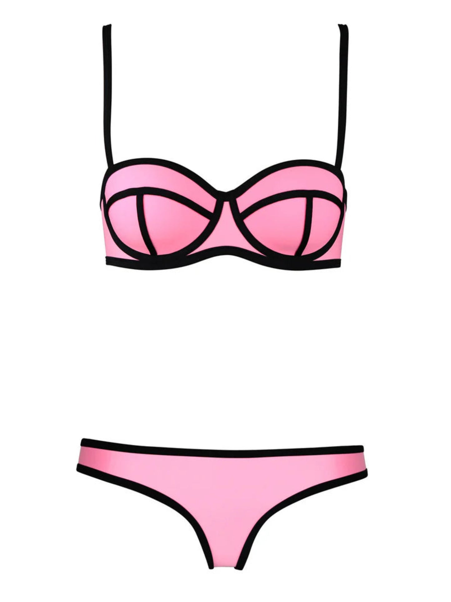 Color Block Bikini Set