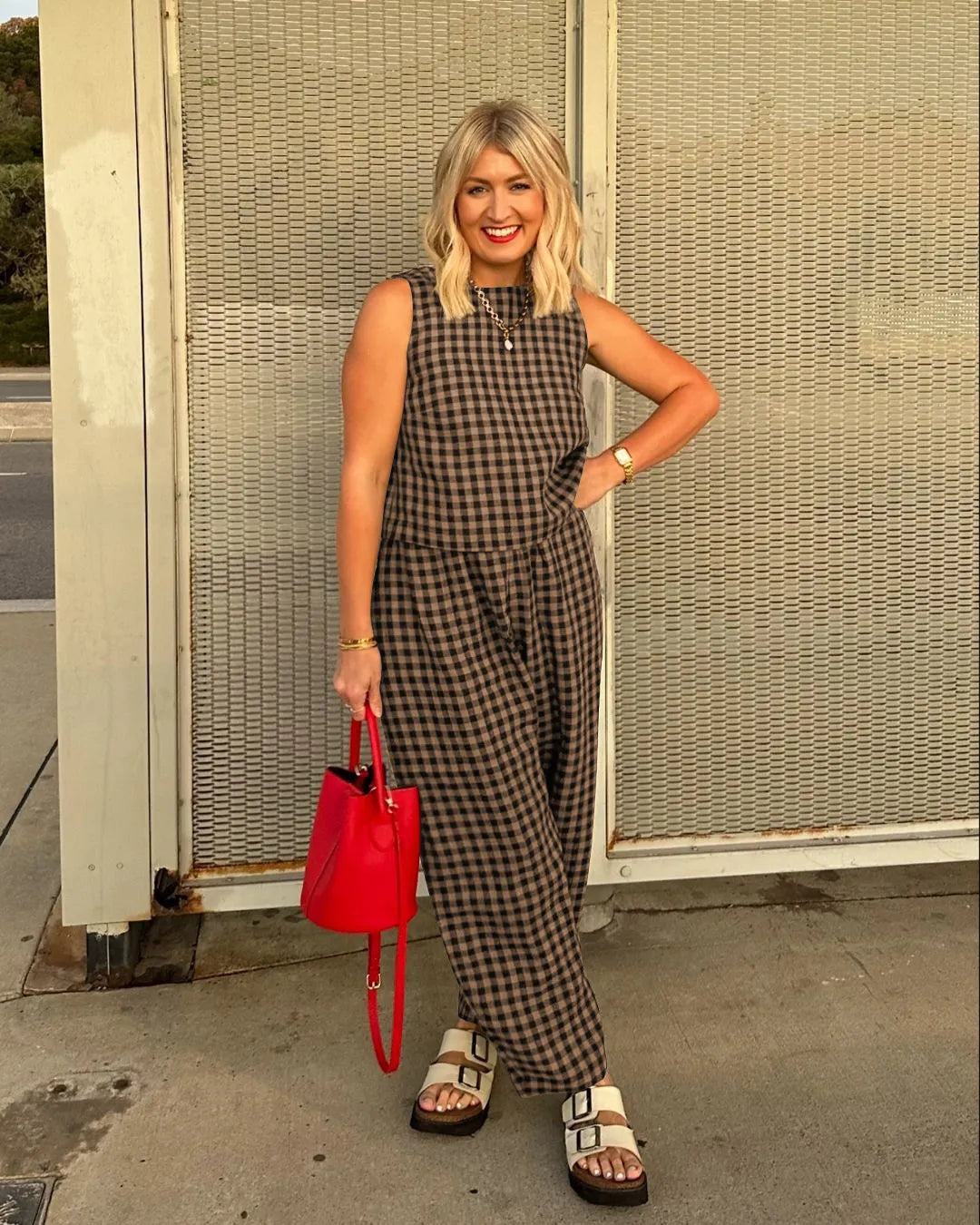 Gingham 2 Piece Set