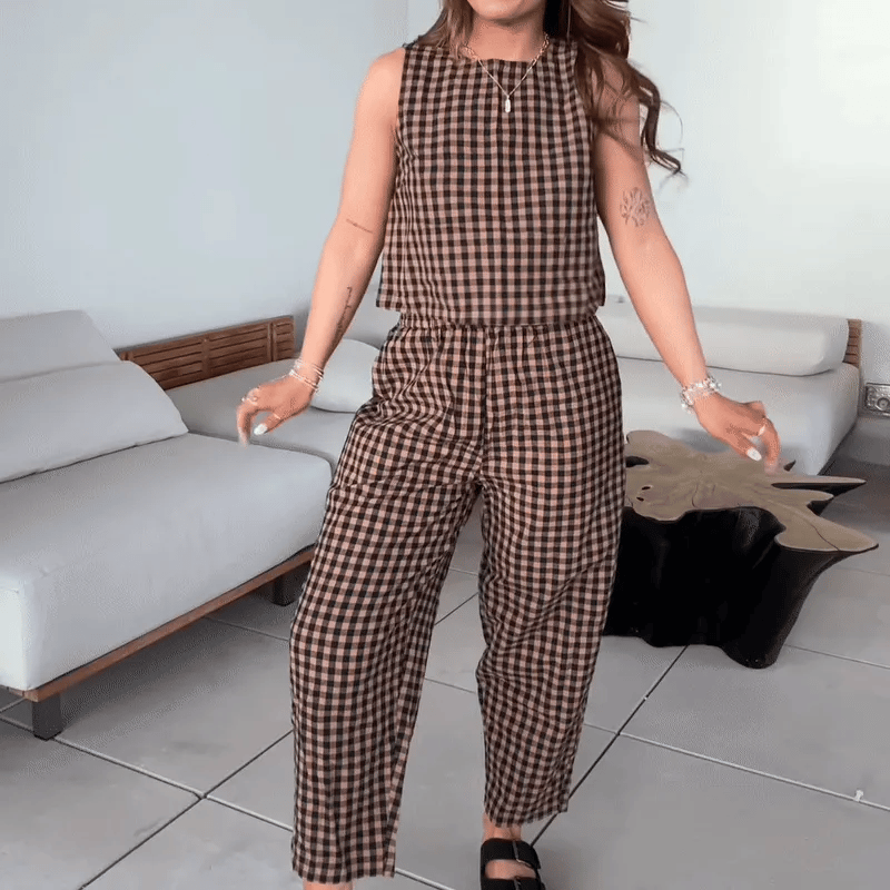 Gingham 2 Piece Set