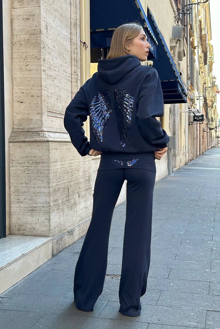 Angel Wing Sequin Pants