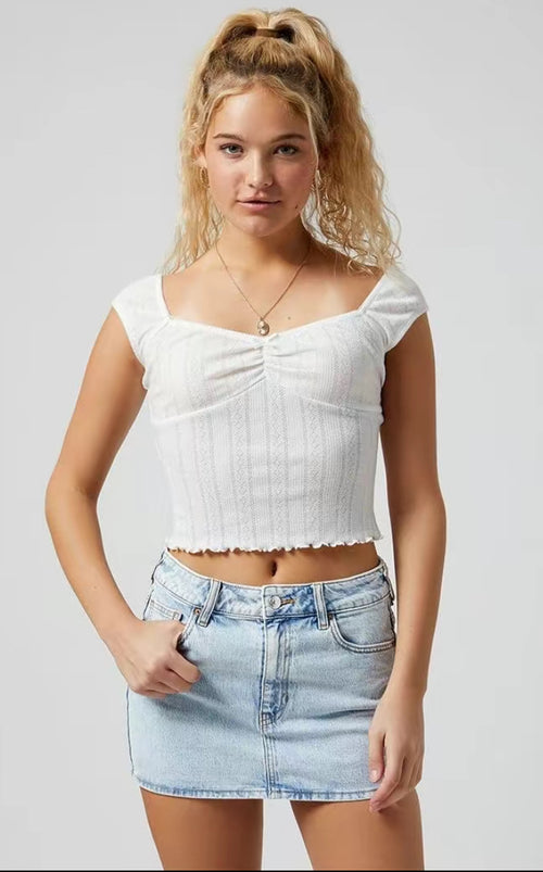 Denim Mini Skirt