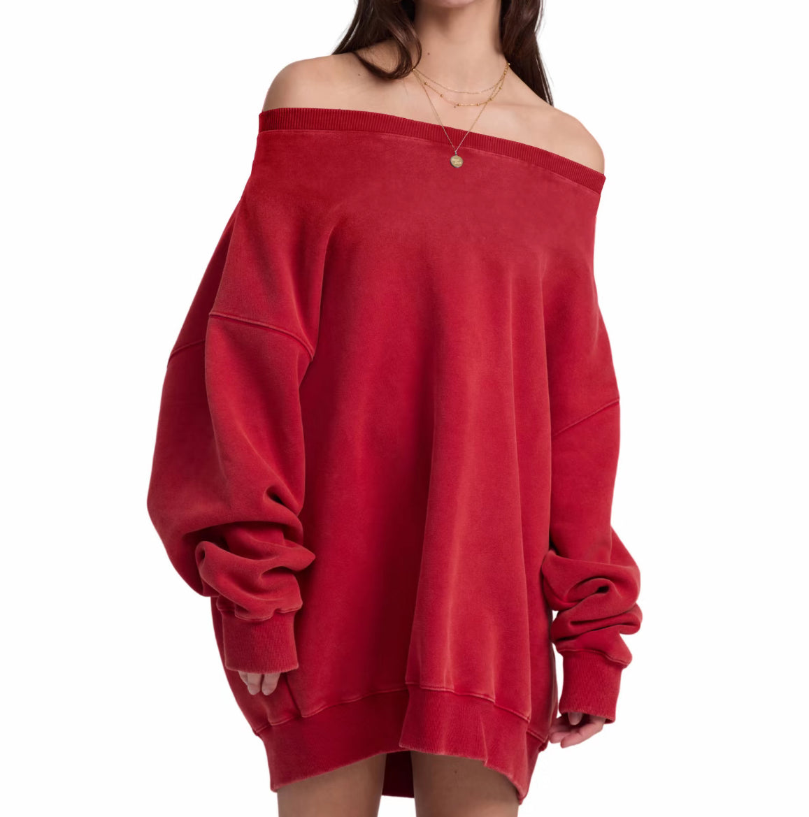 Off The Shoulder Crewneck