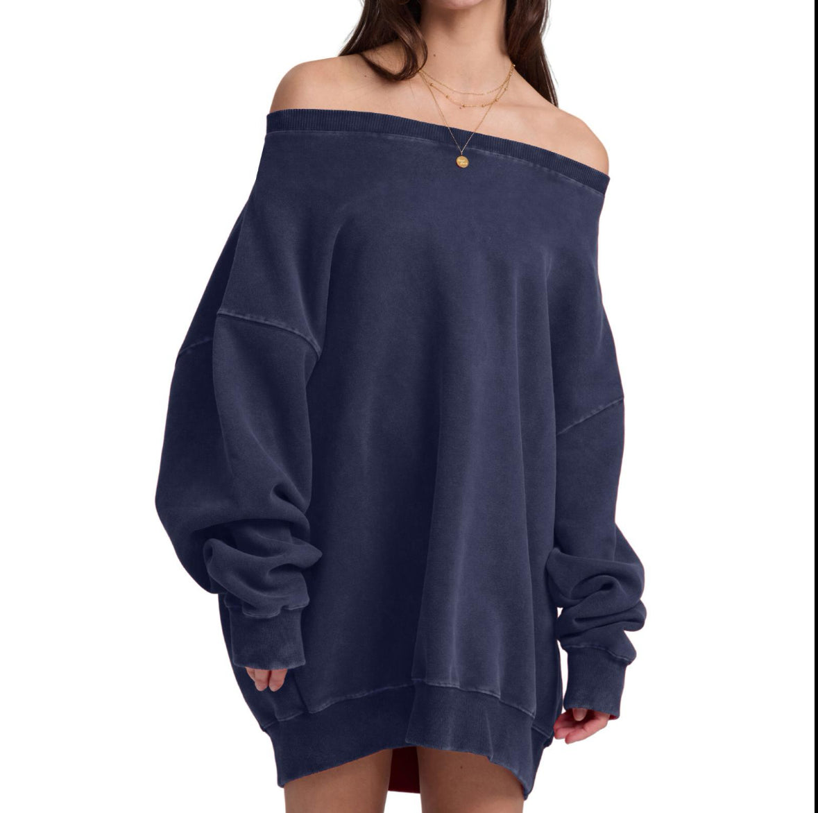 Off The Shoulder Crewneck