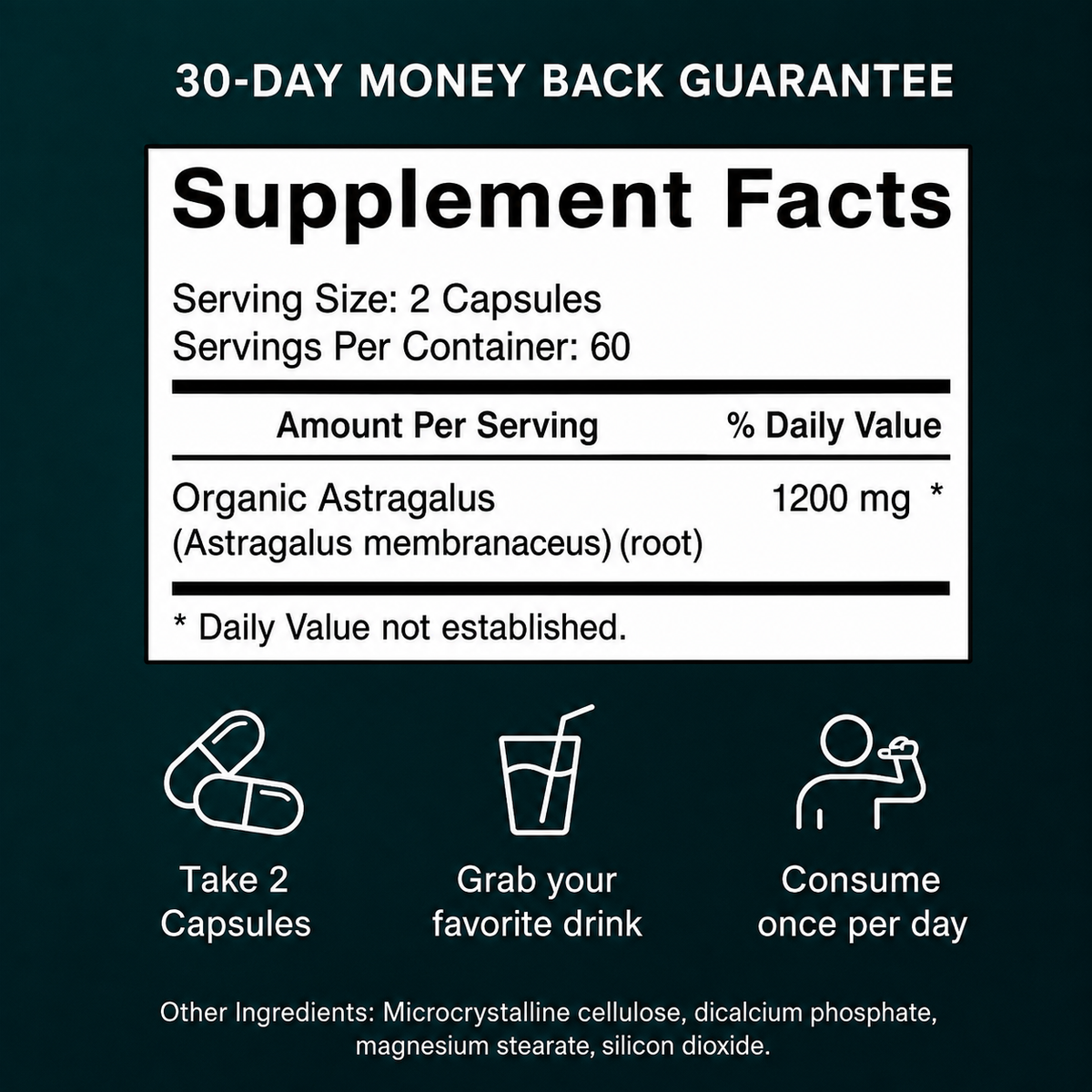 Adoria Kidney Support Astragalus Capsules.