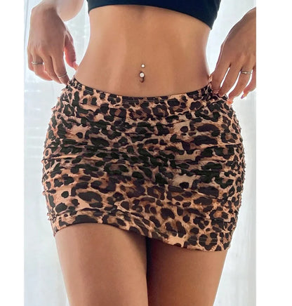 Leopard Skort