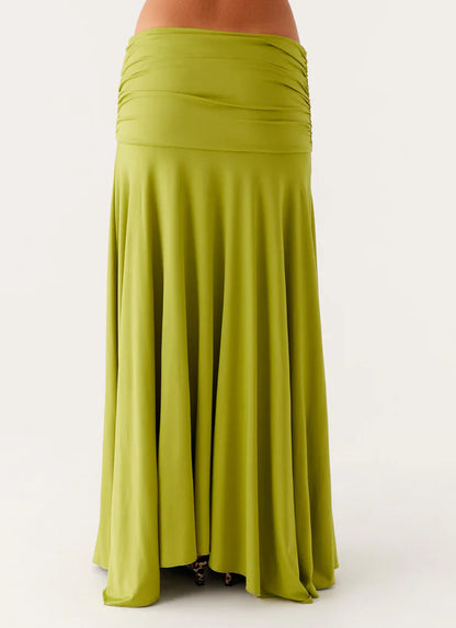 Olive Ruched Set
